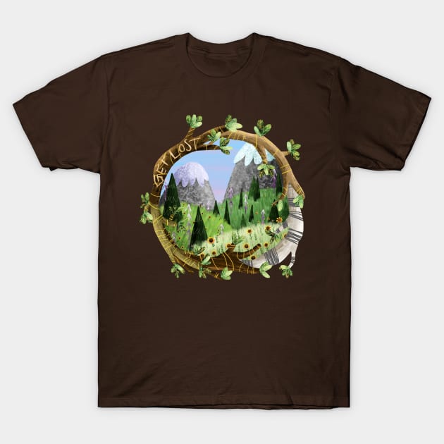 Get Lost T-Shirt by Dogwoodfinch